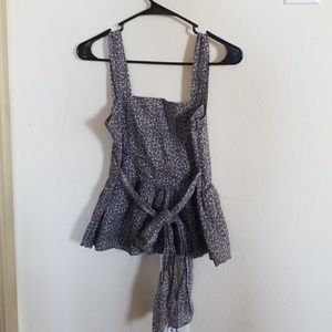 Summer flower pattern Top blouse